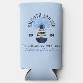 ファミリーマッチングクルーズバケーション名&年 スリム缶クーラー