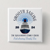 ファミリーマッチングクルーズバケーション名&年 缶バッジ (正面)