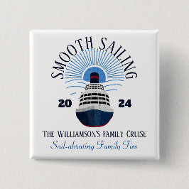 ファミリーマッチングクルーズバケーション名&年 缶バッジ