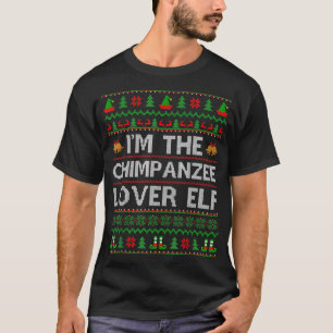 ファミリーマッチング醜いチンパンジー恋人小妖精や小人クリスマ Tシャツ