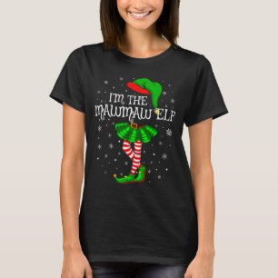 ファミリーマッチング 女性 女子 I'm The Mawmawエルフ クリスマス Tシャツ