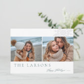 ファミリーマーキー |ハッピーホリデー2枚の写真 シーズンカード (スタンド正面)