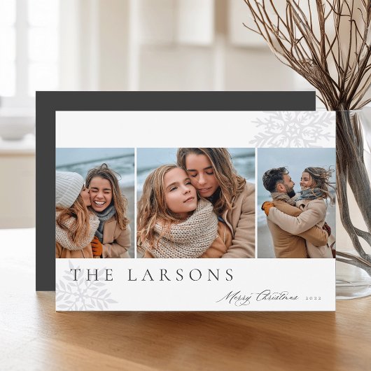ファミリーマーキー | Merry Christmas 3枚の写真 シーズンカード