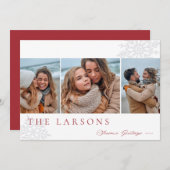 ファミリーマーキー | Season's Greetings Three Photo シーズンカード (正面/裏面)