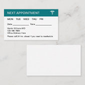 ファミリーメディカルアポイントメント名刺 予約カード (正面/裏面)