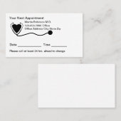 ファミリーメディカルオフィスアポイントメントカード 予約カード (正面/裏面)