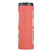 ファミリーメモリーズモノグラム写真テンプレートサンゴ タンブラー (裏面)