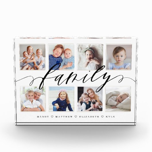 ファミリーメモリーフォトコラージュキープサケ フォトブロック (正面)