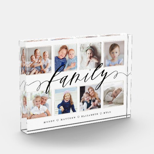 ファミリーメモリーフォトコラージュキープサケ フォトブロック (左)