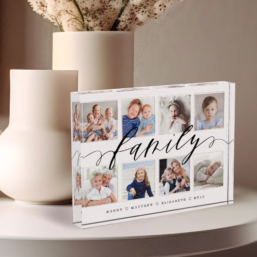 ファミリーメモリーフォトコラージュキープサケ フォトブロック