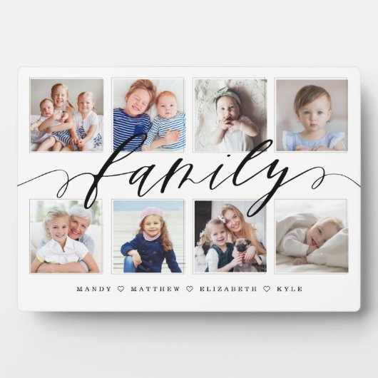 ファミリーメモリーフォトコラージュキープサケ フォトプラーク (正面)
