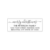ファミリーメリークリスマススクリプト差出人住所セルフ セルフインキングスタンプ (デザイン)