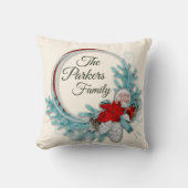 ファミリーメリークリスマスホリデーズピースジョイカスタムズ クッション (正面)