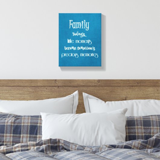 ファミリーメ大切ント引用文 キャンバスプリント (インサイチュ (寝室))