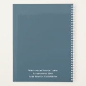 ファミリーモダンキャビンバケーションレンタルゲストハウス プランナー手帳 (裏面)