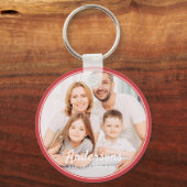 ファミリーモダンスポーティシンプルフォトキープサケ キーホルダー (正面)