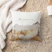ファミリーモダンネーム枕キャビン素朴デコール クッション (ブランケット)