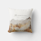 ファミリーモダンネーム枕キャビン素朴デコール クッション (正面)
