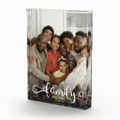 ファミリーモダンハートシンプルラブスクリプト フォトブロック (右)