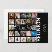 ファミリーモダンフォトコラージュファミリー懇親会 ポストカード (正面/裏面)