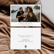 ファミリーモダンポートレート沿岸ビーチクリスマス