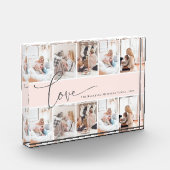 ファミリーモダンラブスクリプトカスタムフォトコラージュ フォトブロック (左)