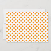 ファミリーモダン懇親会オレンジフローリングブラックツリー 招待状 (裏面)