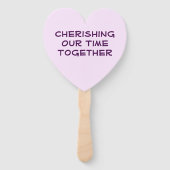 ファミリーモダン懇親会カラフルフローラツリーパープル ハンドファン (裏面)