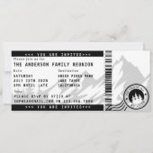 ファミリーモダン懇親会ギャザリング屋外チケット 招待状 (正面)