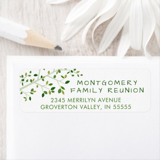 ファミリーモダン懇親会グリーンツリー ラベル (インサイチュ)