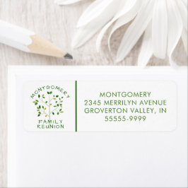 ファミリーモダン懇親会グリーンツリー ラベル