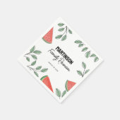 ファミリーモダン懇親会サマーツリースイカ スタンダードカクテルナプキン (角)