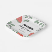 ファミリーモダン懇親会サマーツリースイカ ペーパープレート (傾斜あり)