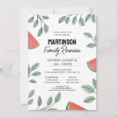 ファミリーモダン懇親会サマーツリースイカ 招待状 (正面)