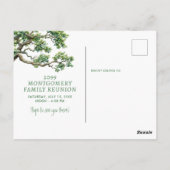 ファミリーモダン懇親会ファミリーツリーブランチ ポストカード (裏面)