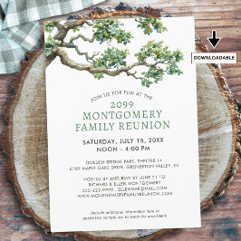 ファミリーモダン懇親会ファミリーツリーブランチ 招待状