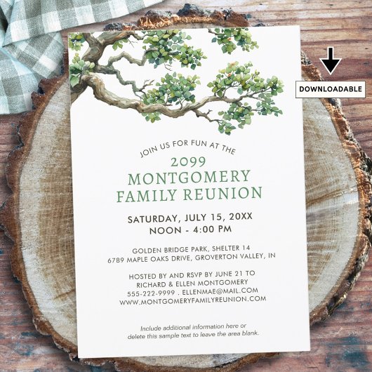 ファミリーモダン懇親会ファミリーツリーブランチ 招待状