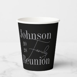 ファミリーモダン懇親会ブラックシルバーグレーパーティー 紙コップ