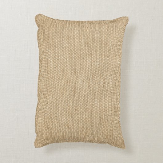 ファミリーモノグラムの名前が施された、素朴なファームハウスのような麻布 アクセントクッション (裏面(縦))