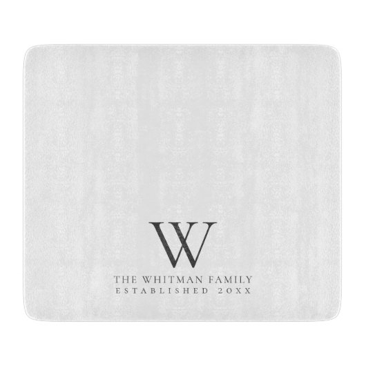 ファミリーモノグラムエレガントキッチン カッティングボード (正面)