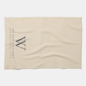 ファミリーモノグラムクリエレガントーム石板グレーキッチン キッチンタオル (横)