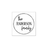 ファミリーモノグラムゴム印 ラバースタンプ (インプリント)