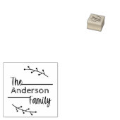 ファミリーモノグラムゴム印 ラバースタンプ (押印)