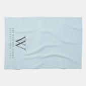 ファミリーモノグラムパスエレガントテルブルーキッチン キッチンタオル (横)