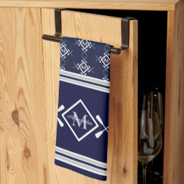 ファミリーモノグラム航海のボート キッチンタオル