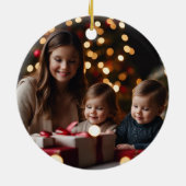 ファミリーモノグラムJ | 両面 セラミックオーナメント (裏面)