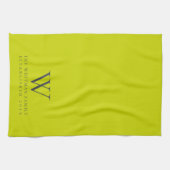 ファミリーモノグラモダンムライムグリーンキッチン キッチンタオル (横)