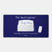 ファミリーライブラリデスクマットブックスケッチ&引用文 デスクマット (キーボード&マウス)