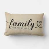 ファミリーラブスクリプ素朴トリーネンカスタムモノグラム ランバークッション (正面)
