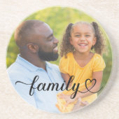 ファミリーラブブラックスクリプトカスタムの写真 コースター (正面)